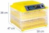 Inkubator do jaj - 120 W - 96 jaj - owoskop INCUBATO 10130003 IN-96DDI